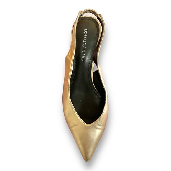Donald J Pliner Gema slingback Pump gold bronze 6.5 - Picture 4 of 7